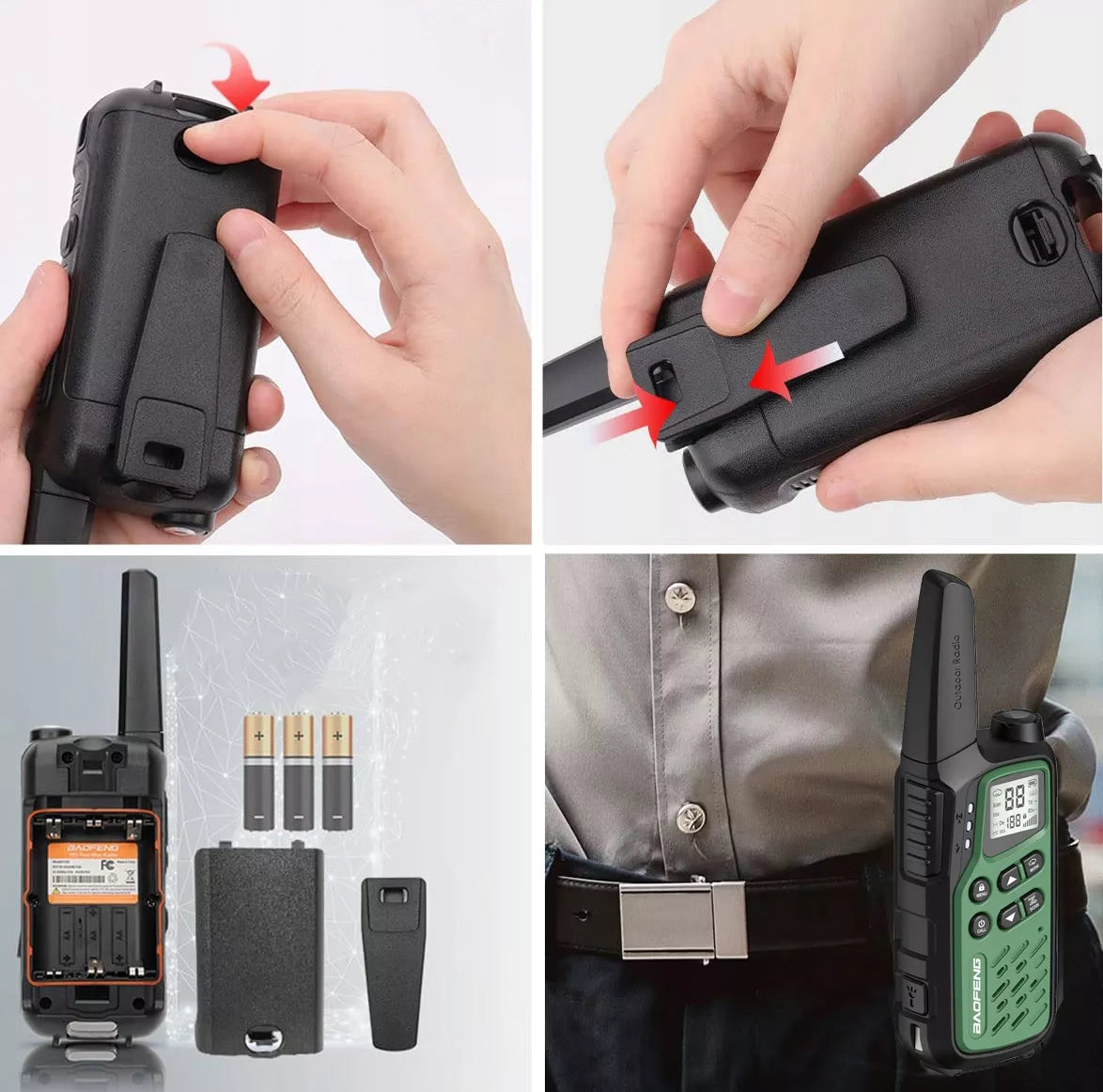Radijo stotelė su ilgų nuotolių veikimu – papildomi kanalai, žibintuvėlis, USB-C, VOX