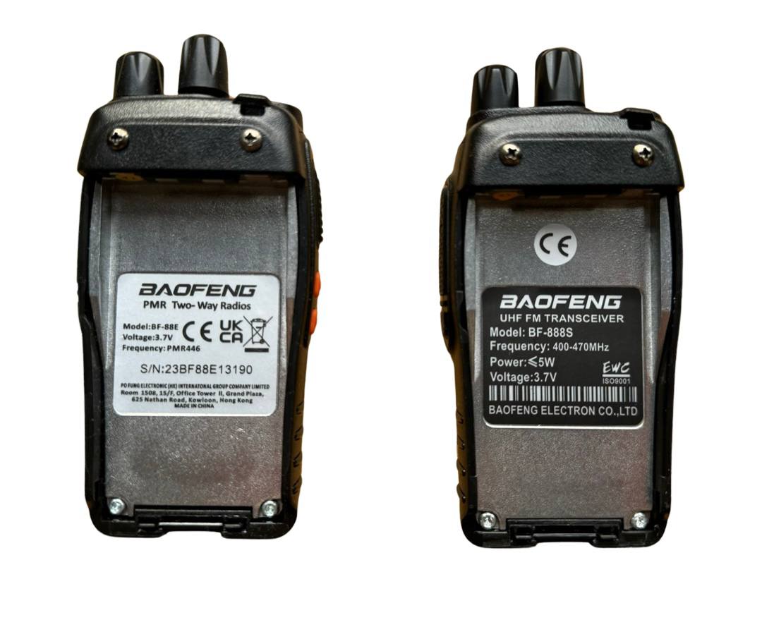BAOFENG BF-88E - nauja BF-888s versija 2x TRUMPOBANGIAI RADIJO IMTUVAI WALKIE TALKIE PMR