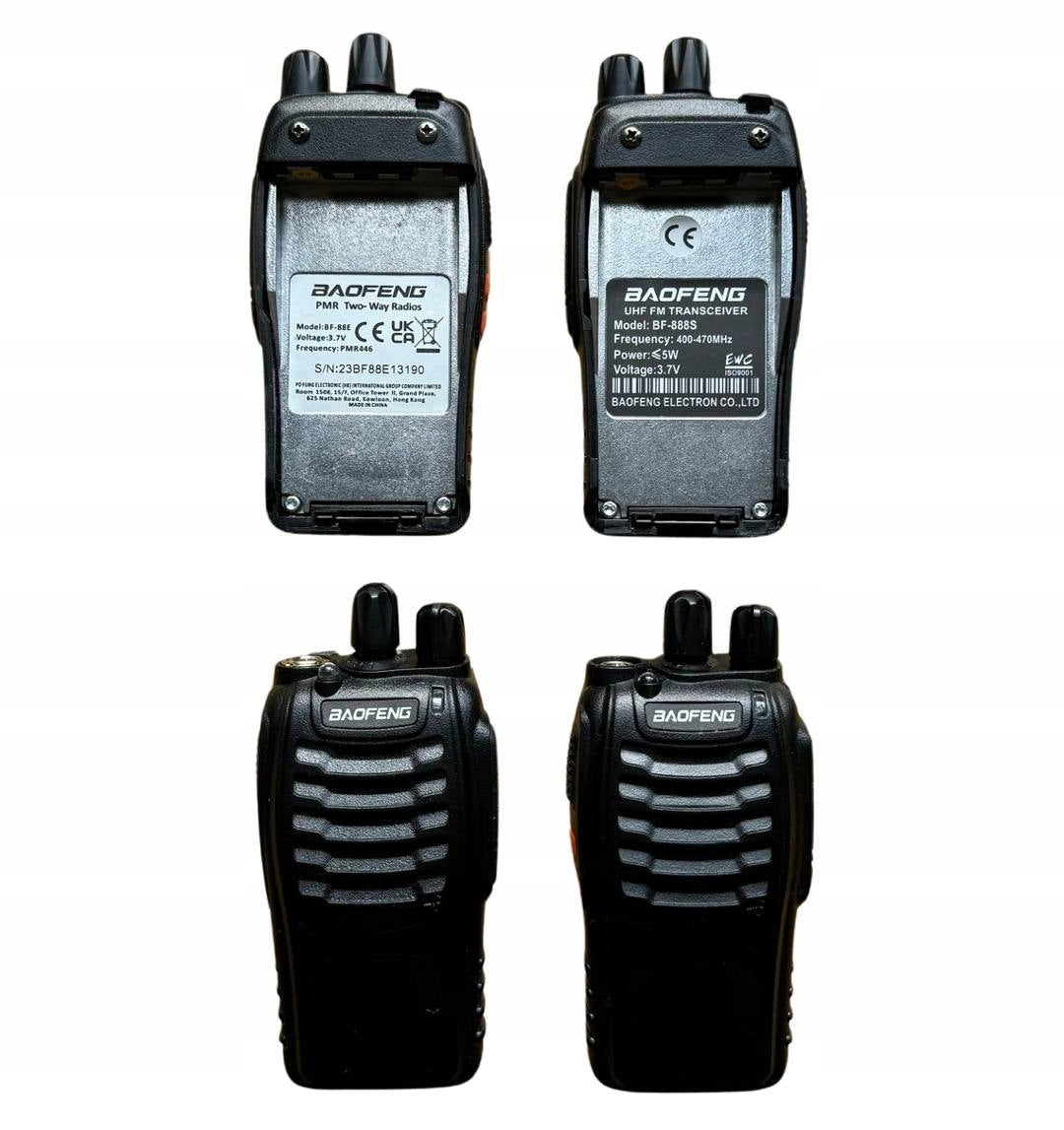BAOFENG BF-88E - nauja BF-888s versija 2x TRUMPOBANGIAI RADIJO IMTUVAI WALKIE TALKIE PMR