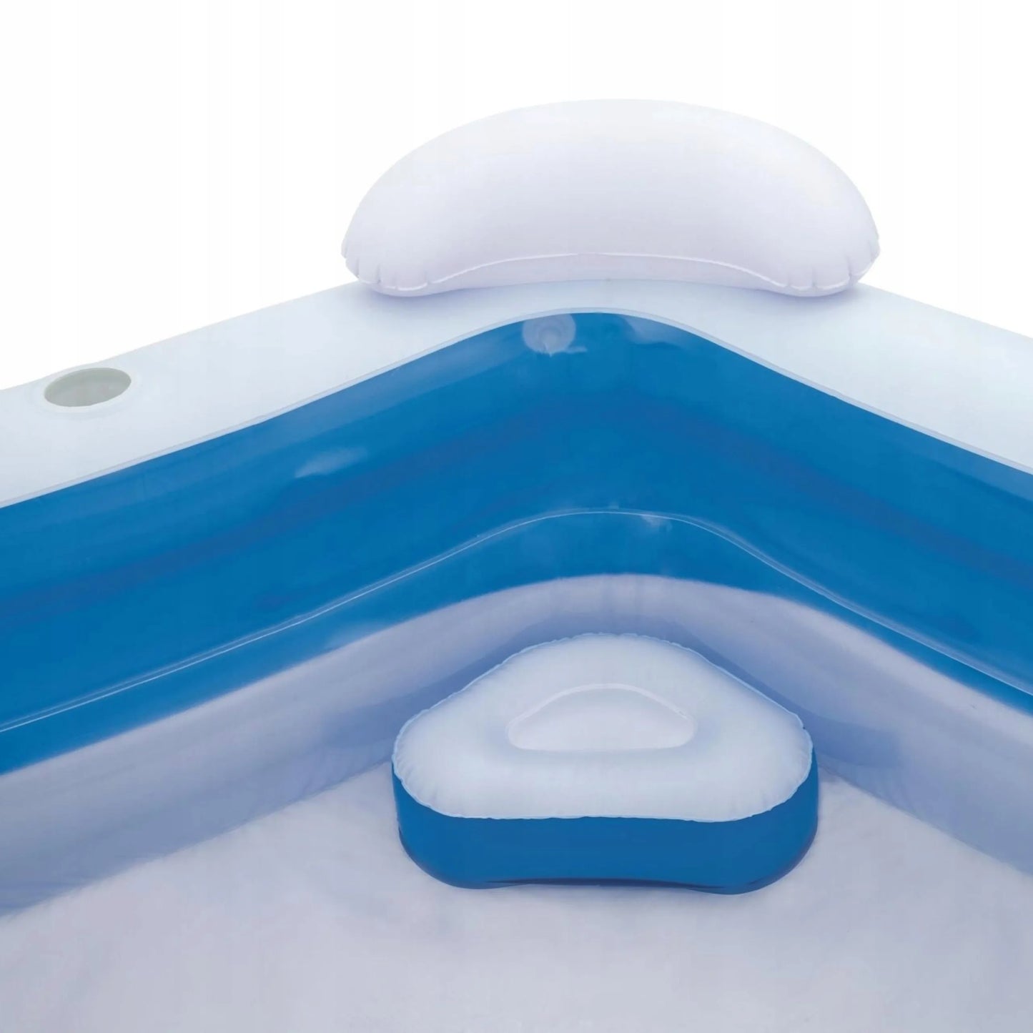 Šeimos pripučiamas sodo baseinas Bestway 213 x 206 cm su dviem foteliais