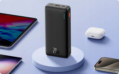 BASEUS Powerbank su greitu įkrovimu 20000mAh 20W USB-C USB-A su kabeliu