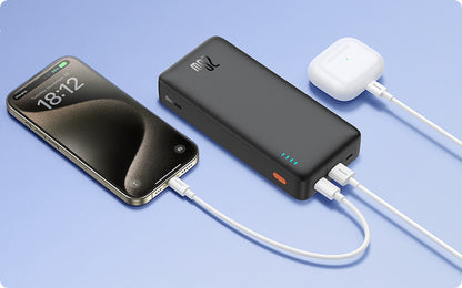 BASEUS Powerbank su greitu įkrovimu 20000mAh 20W USB-C USB-A su kabeliu