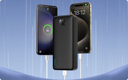 BASEUS Powerbank su greitu įkrovimu 20000mAh 20W USB-C USB-A su kabeliu