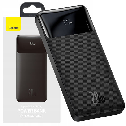 BASEUS POWERBANK 10000MAH 20W PD 2x USB USB-C 3A QC 3.0 Greitas Saugus