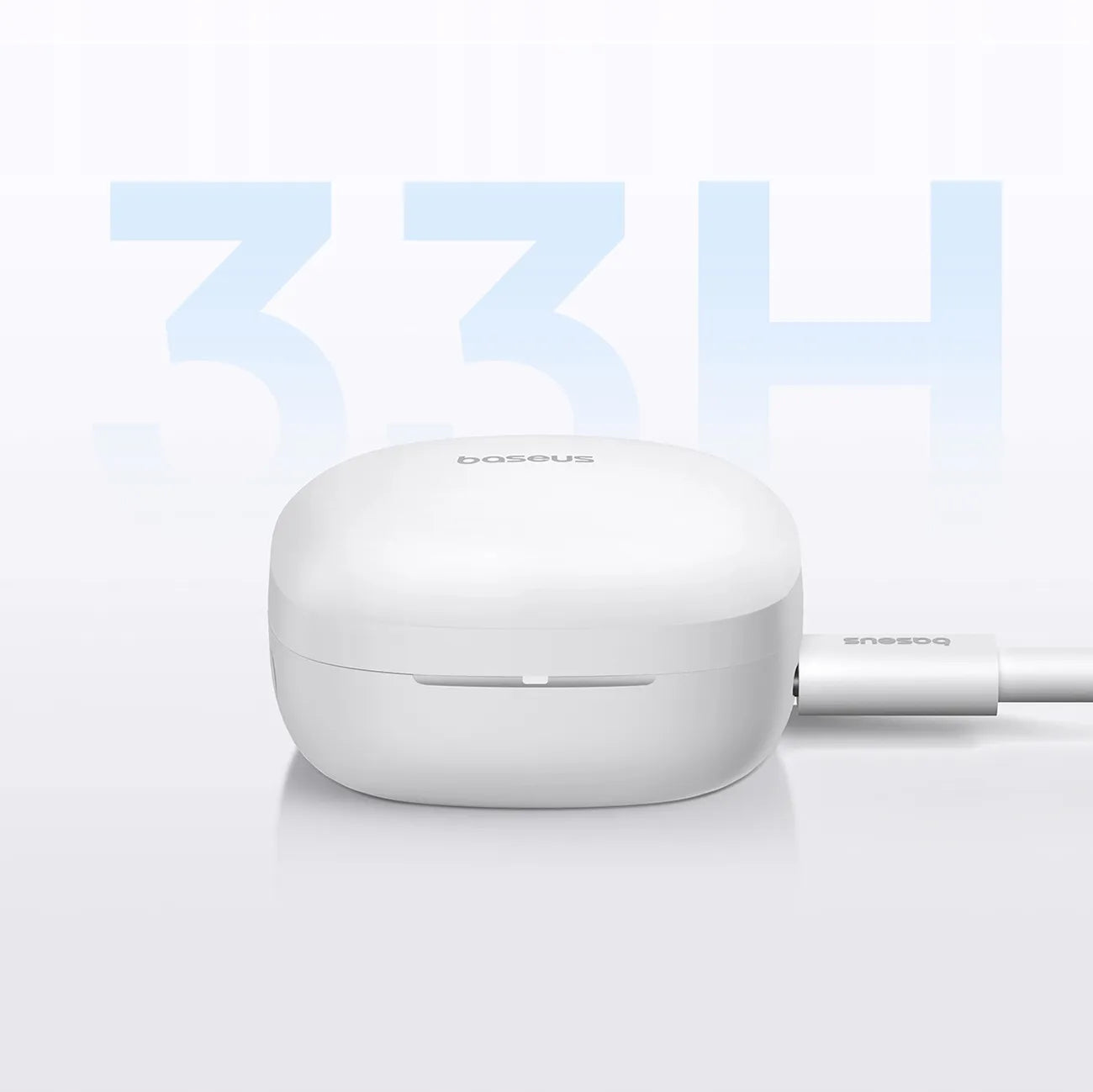 Baseus in-ear belaidės Bluetooth ausinės (baltos)