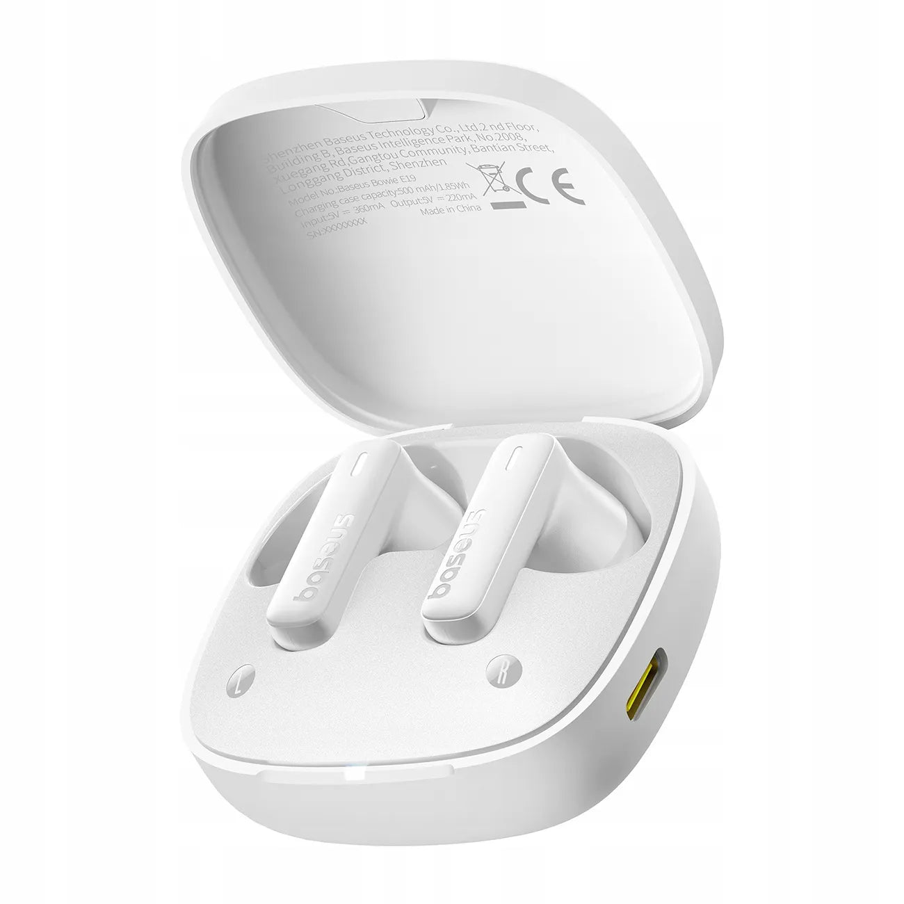 Baseus in-ear belaidės Bluetooth ausinės (baltos)
