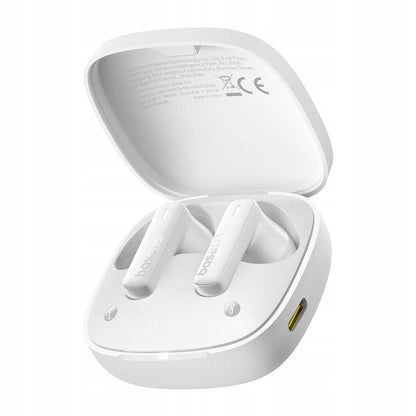 Baseus in-ear belaidės Bluetooth ausinės (baltos)