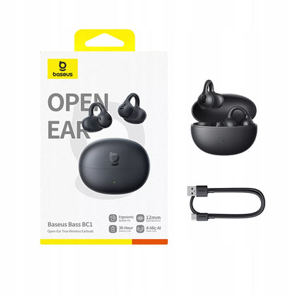 BASEUS "Bass BC1" atviros „Bluetooth“ ausinės su atviru segtuku