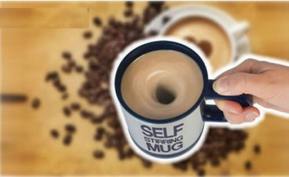 BB50 Termo puodelis su automatiniu maišymu kavai ir arbatai, originalus daiktas