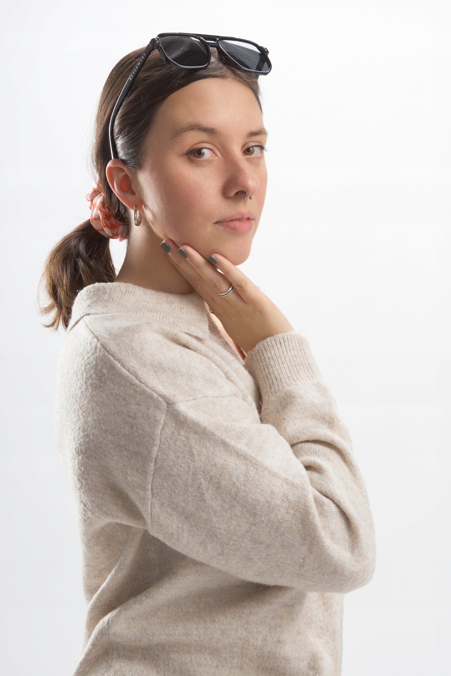 BETLEWSKI madingi oversize saulės akiniai unisex