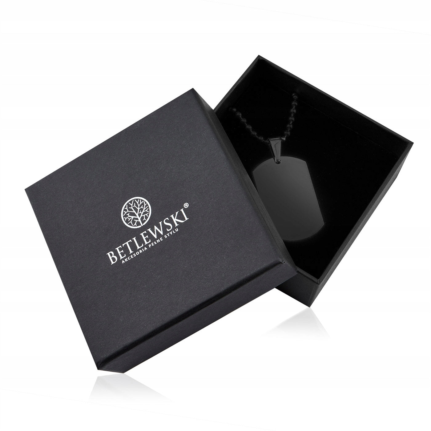 Vyriška žetonų grandinėlė iš nerūdijančio plieno