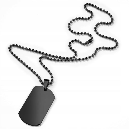 Vyriška žetonų grandinėlė iš nerūdijančio plieno