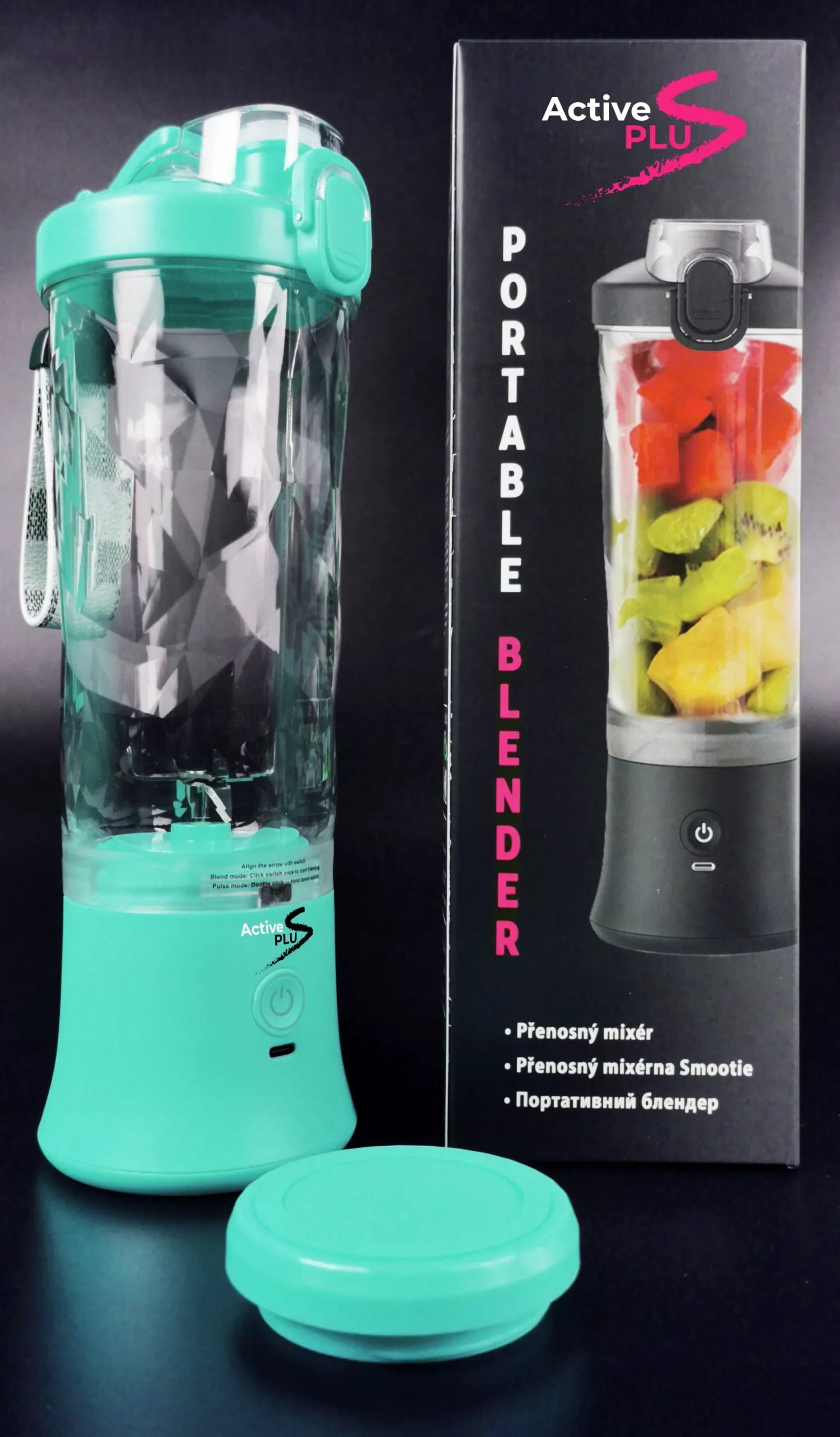 Belaidis kelioninis smulkintuvas 600 ml