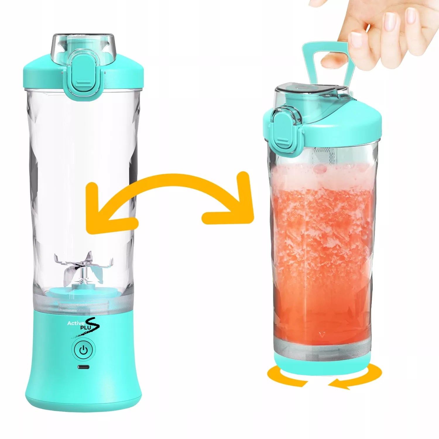 Belaidis kelioninis smulkintuvas 600 ml