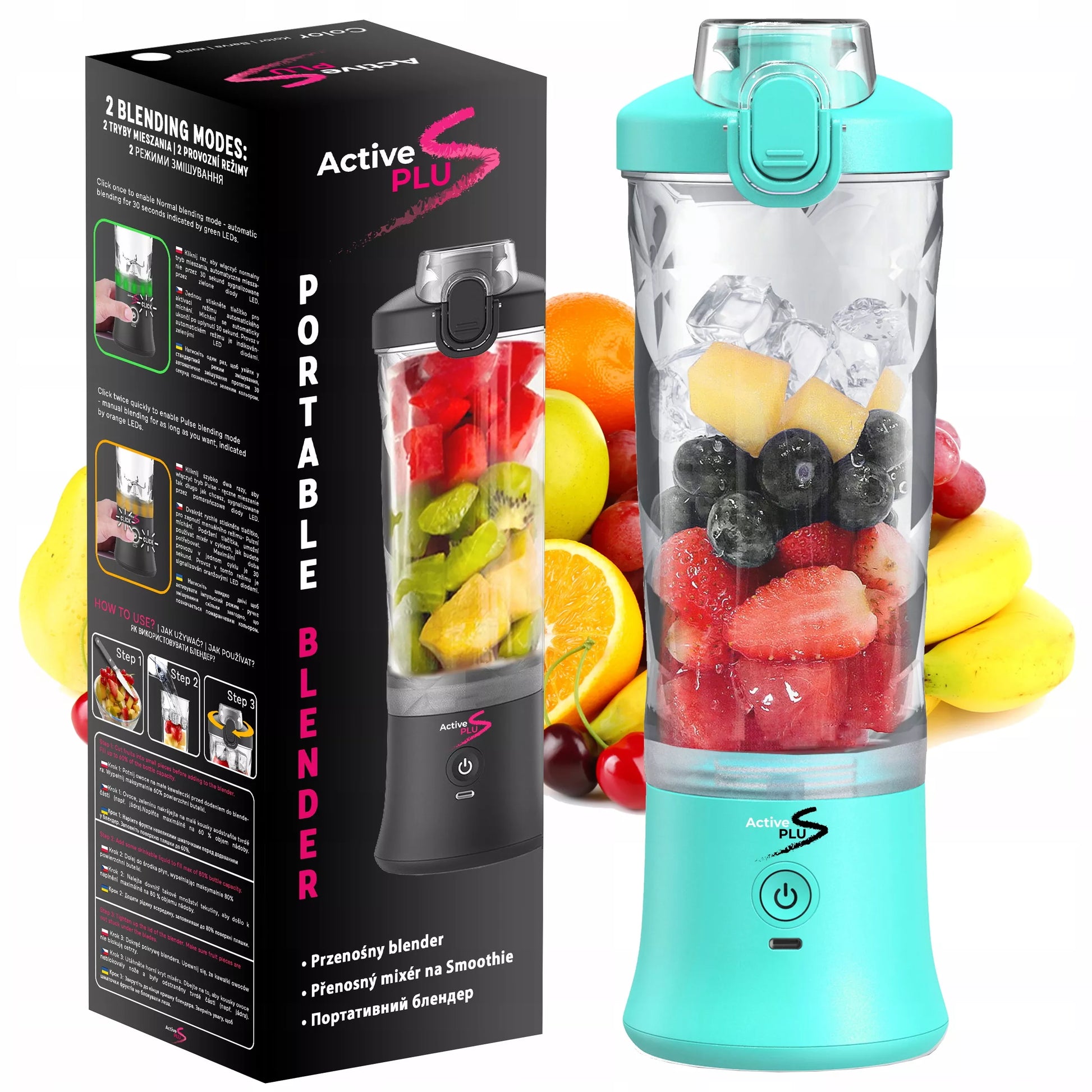 Belaidis kelioninis smulkintuvas 600 ml