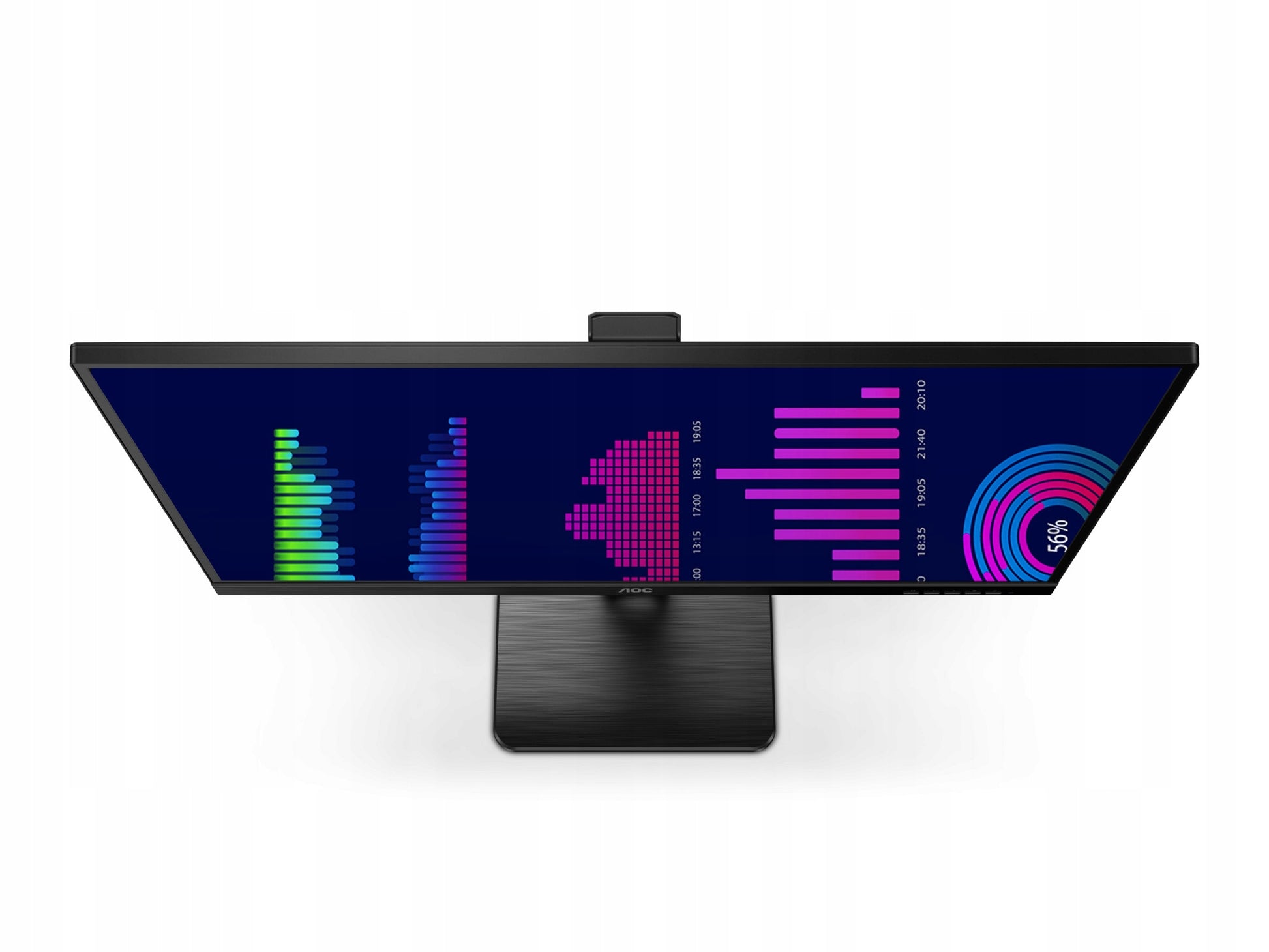 Berėmis monitorius 27” AOC Q27P2Q LED IPS QHD 2560x1440 pasukamas DP HDMI KL A