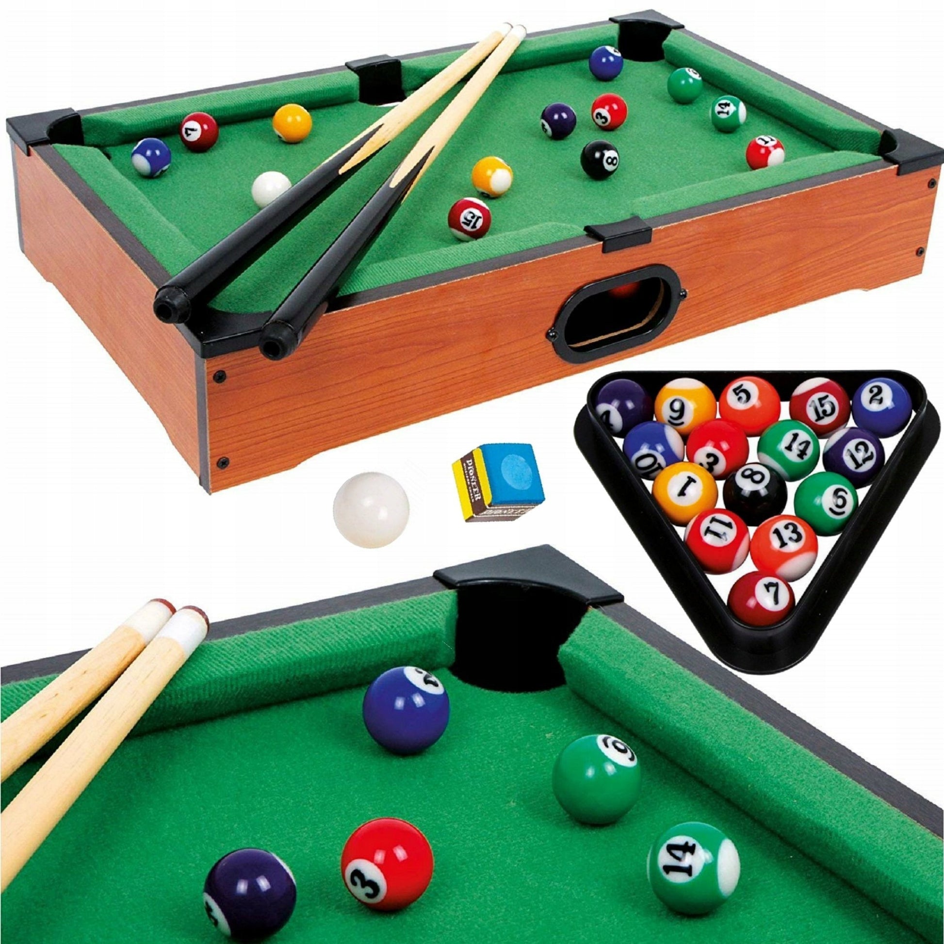Mini biliardo stalas vaikams + aksesuarai, žaidimų rinkinys, dovana