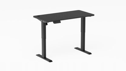 Elektroninis reguliuojamo stalviršio rašomasis stalas – juodas