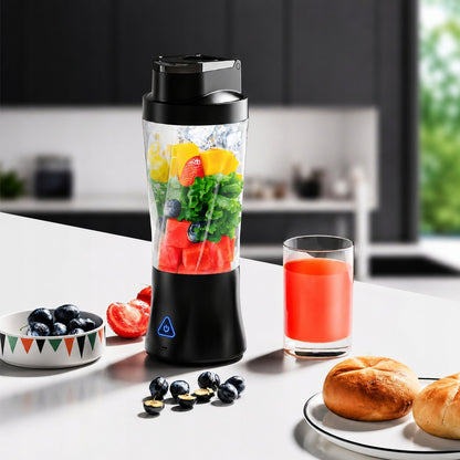 Kelioninis Blenderis Smoothie Ir Kokteiliams – Belaidis, Nešiojamas, Kraunamas Per USB