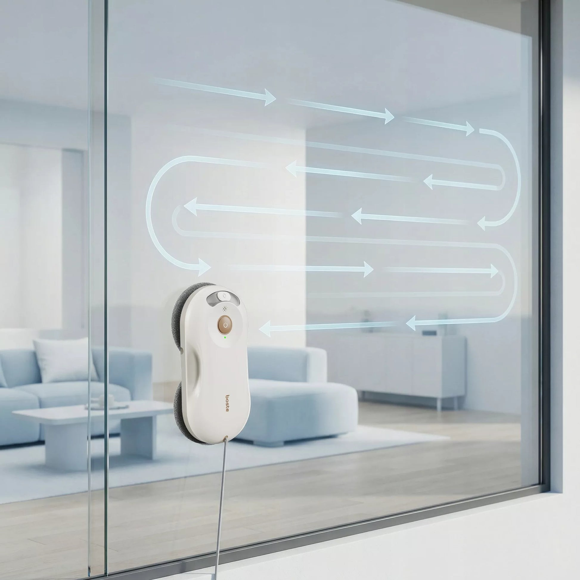 Automatinis langų robotas su siurbimu – Boste