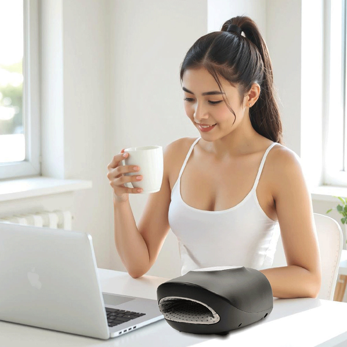 BOSTE Belaidis Masažuoklis Rankoms ir Riešams su Šildymu, Akupresūra