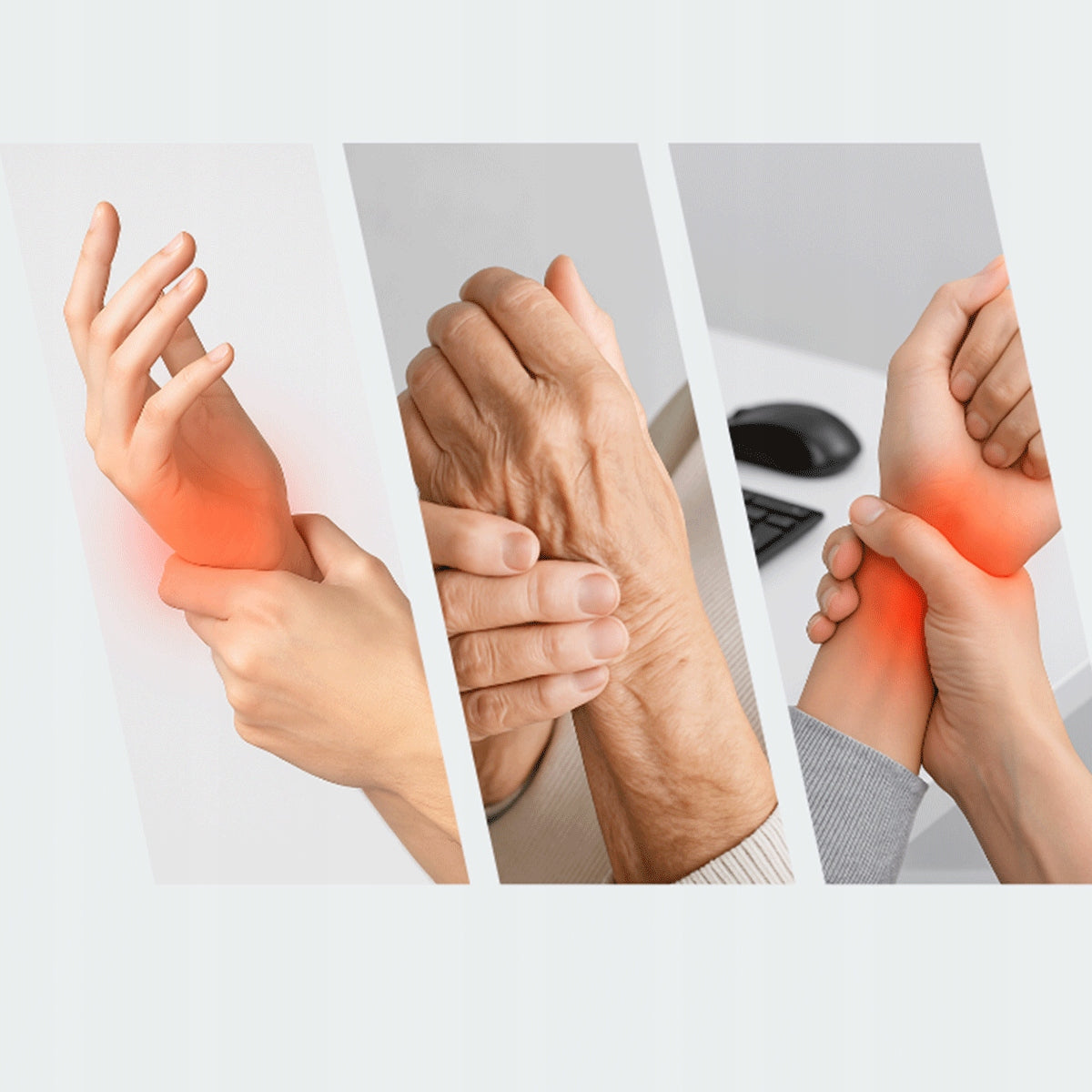 BOSTE Belaidis Masažuoklis Rankoms ir Riešams su Šildymu, Akupresūra