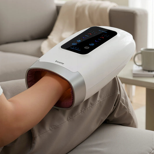 Boste belaidis rankų ir riešų masažuoklis su šildymo bei akupresūros funkcija S8 PRO