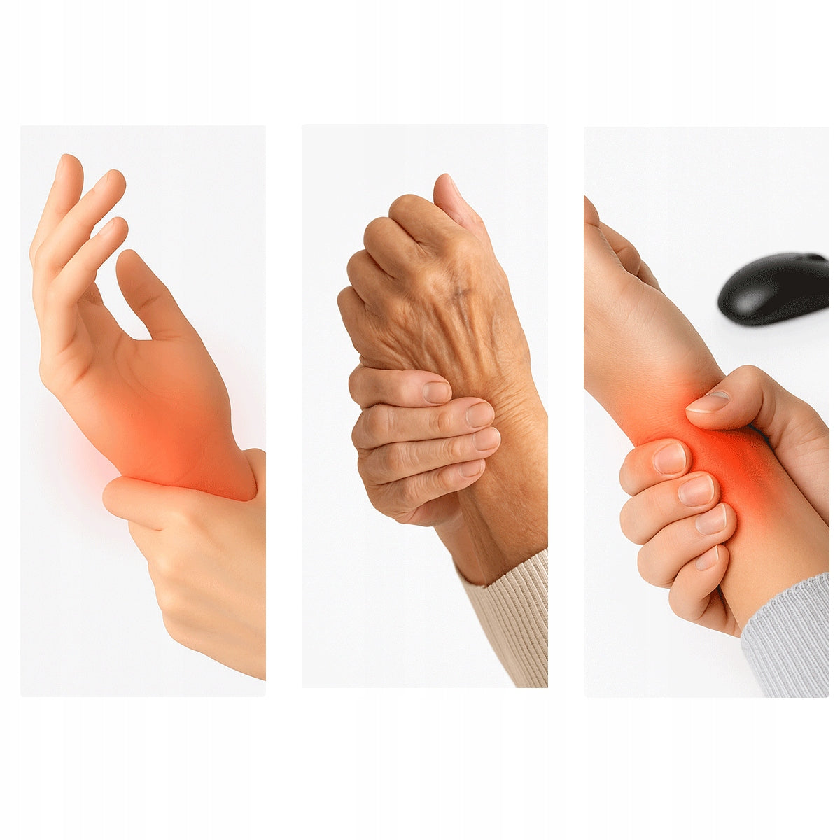 BOSTE Belaidis Masažuoklis Rankoms ir Riešams su Šildymu, Akupresūra