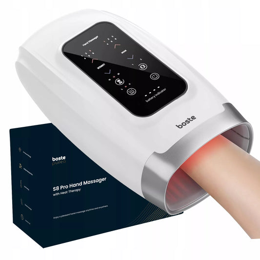 Boste belaidis rankų ir riešų masažuoklis su šildymo bei akupresūros funkcija S8 PRO