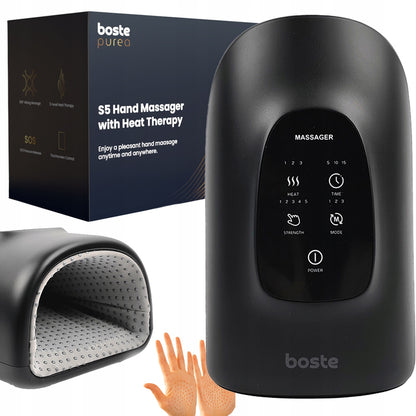 BOSTE Belaidis Masažuoklis Rankoms ir Riešams su Šildymu, Akupresūra