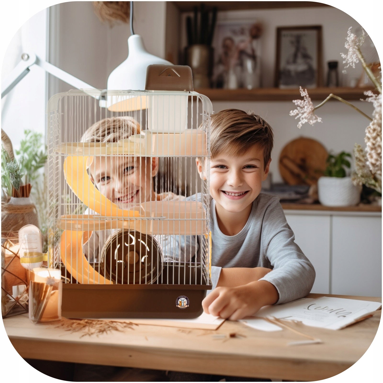 RUDAS TRIJŲ AUKŠTŲ NARVAS SMEGDUKAMS SU RATU IR ČIUOŽYKLAIS