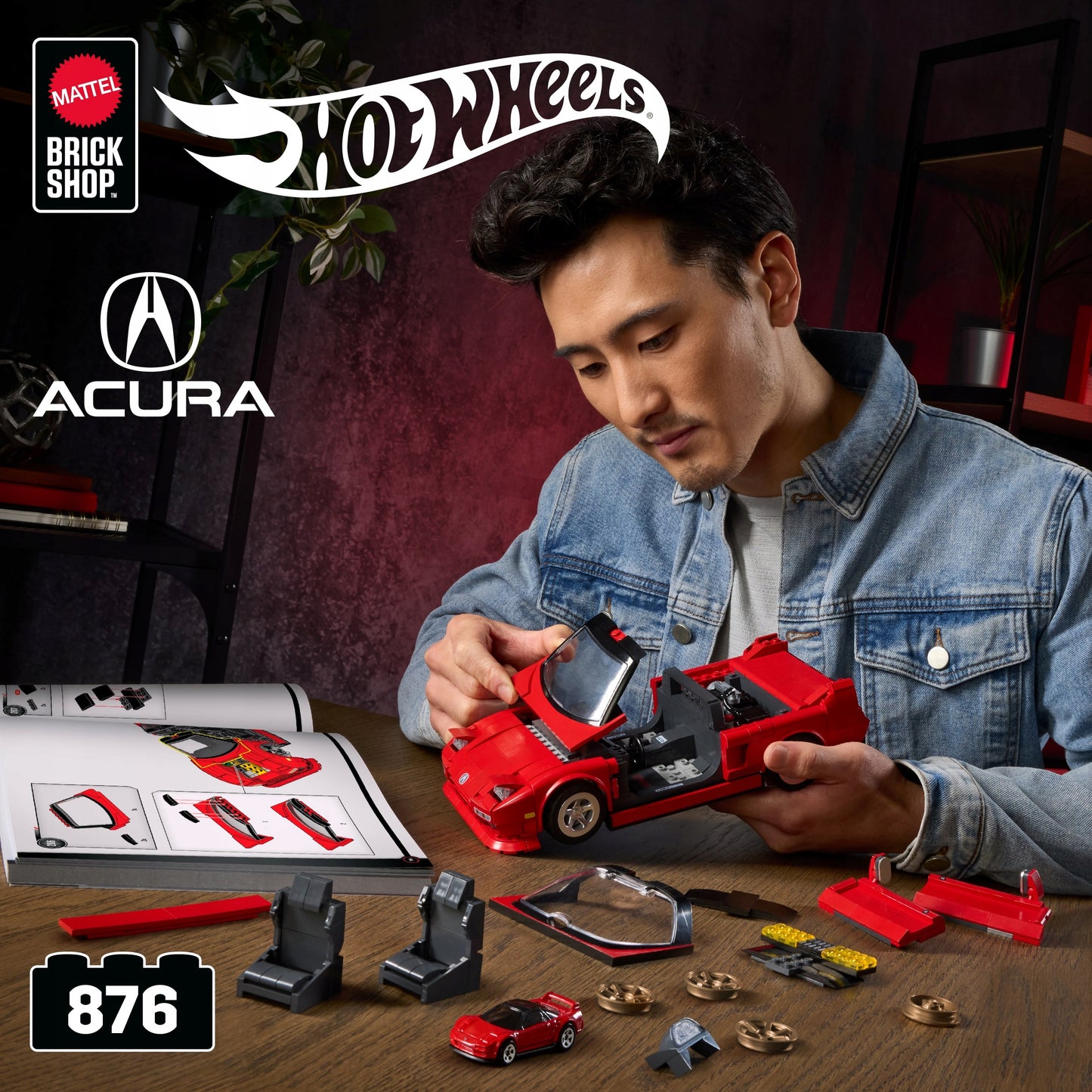BRICK SHOP HOT WHEELS DUOMENYS ELITE SERIJOS TRANSPORTAS '90 ACURA NSX 876 DALIŲ