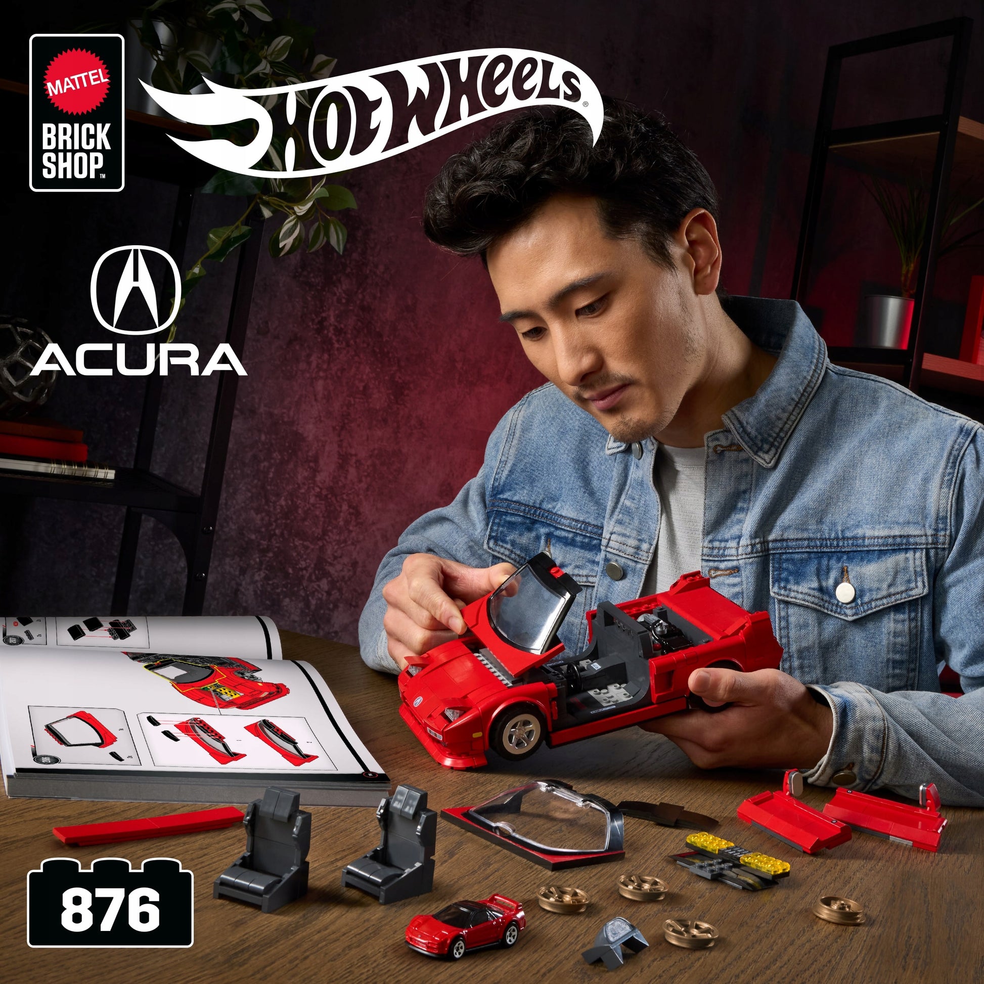 BRICK SHOP HOT WHEELS DUOMENYS ELITE SERIJOS TRANSPORTAS '90 ACURA NSX 876 DALIŲ