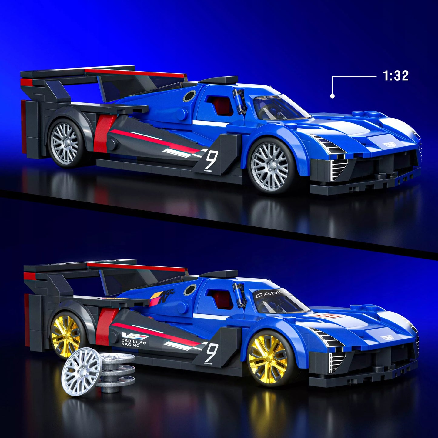 Brick Shop Hot Wheels Klocki | Greičio serija: Cadillac Project GTP Hypercar