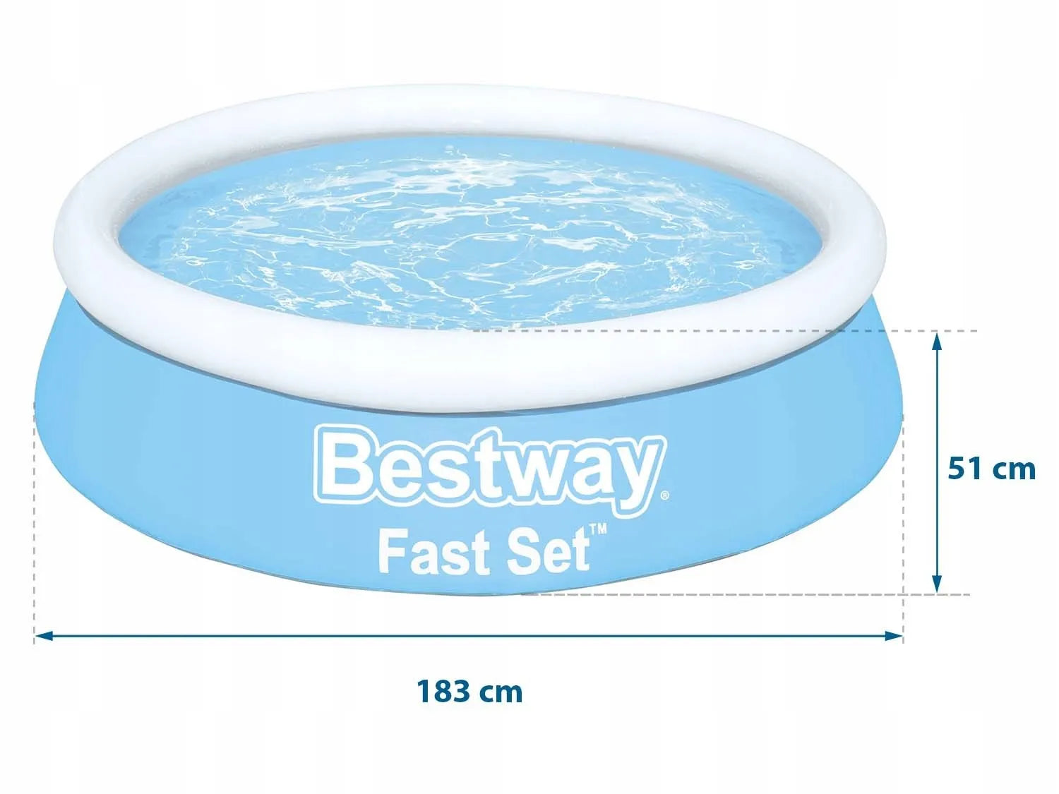 Bestway 57392 pripučiamas sodo baseinas 183 x 51 cm