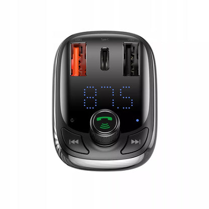 Baseus S-13 samochodowy nadajnik Bluetooth MP3 ładowarka samochodowa 2xUSB