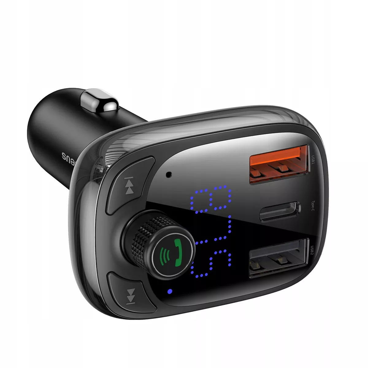 Baseus S-13 samochodowy nadajnik Bluetooth MP3 ładowarka samochodowa 2xUSB