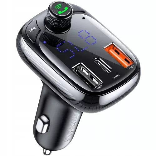 Baseus S-13 samochodowy nadajnik Bluetooth MP3 ładowarka samochodowa 2xUSB