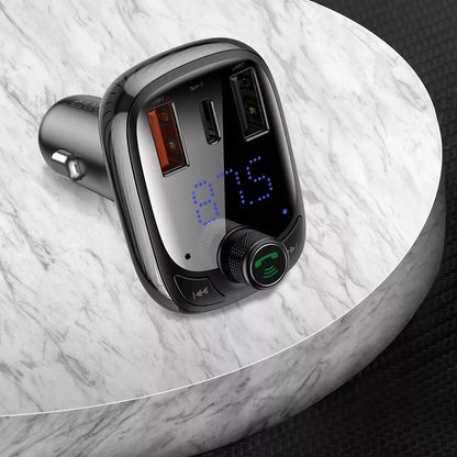 Baseus S-13 samochodowy nadajnik Bluetooth MP3 ładowarka samochodowa 2xUSB
