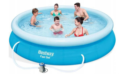 Bestway pripučiamas sodo baseinas 366x76 cm 57274 su filtruojančiu siurbliu