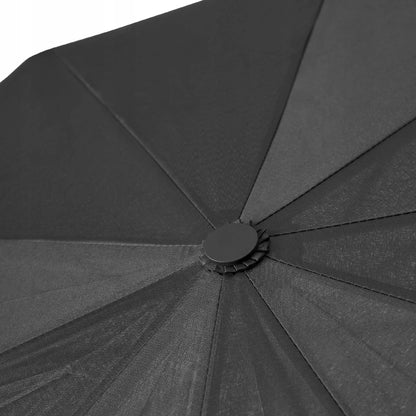 Juodas Automatinis skėtis patvarus patikimas su dėklu