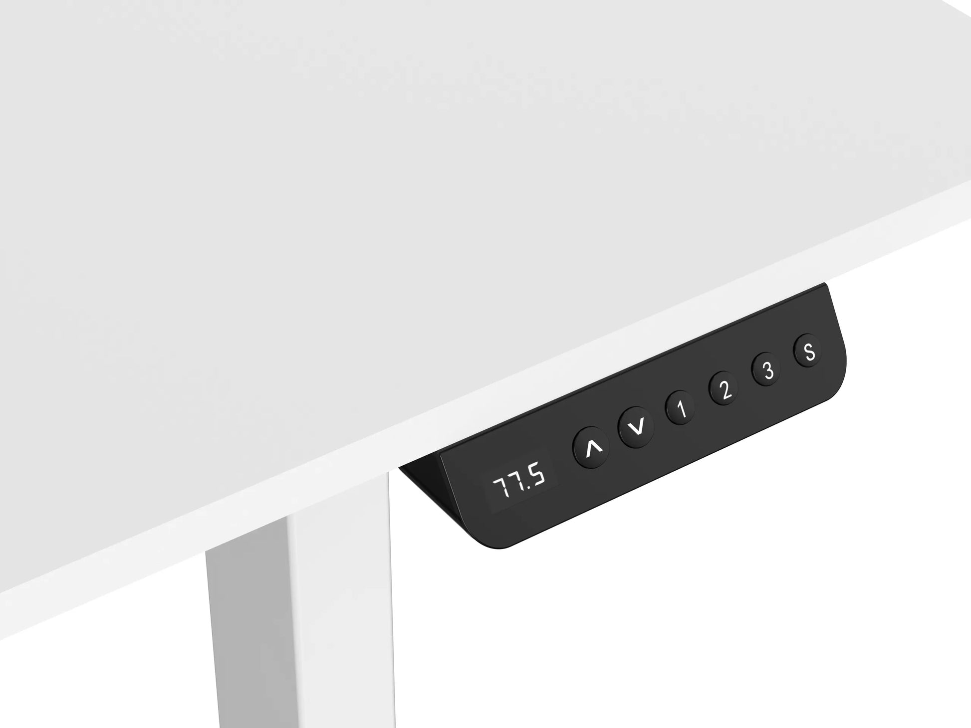 Elektrinis reguliuojamas stalas Control 120×60 cm – baltas, aukštis 72–114 cm