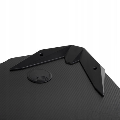 Žaidimų kompiuterio stalas 110x60 cm NanoRS RS345 tvirtas juodas žaidėjui