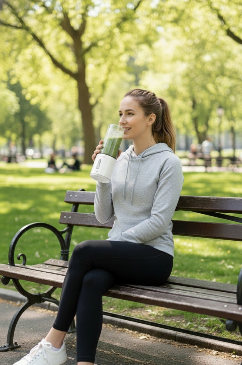 Nešiojamas Belaidis Blenderis beWell USB 500ml – Galingas Kokteilių Maišytuvas