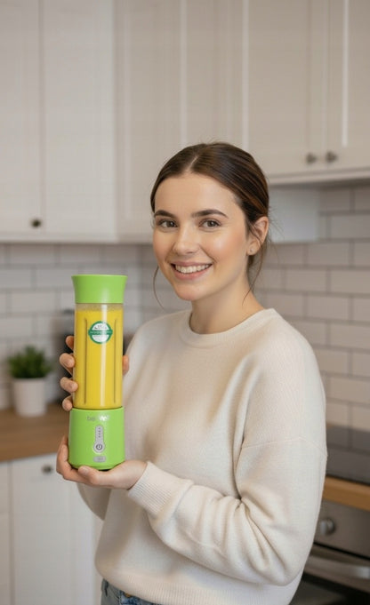 Belaidis Kelioninis Blenderis beWell 500ml – Galingas USB Įkraunamas Maišytuvas