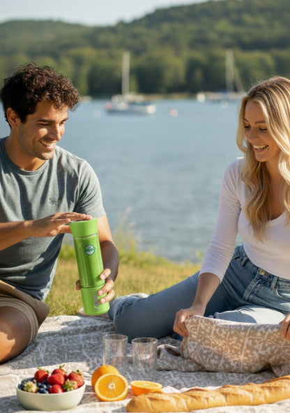 Belaidis Kelioninis Blenderis beWell 500ml – Galingas USB Įkraunamas Maišytuvas
