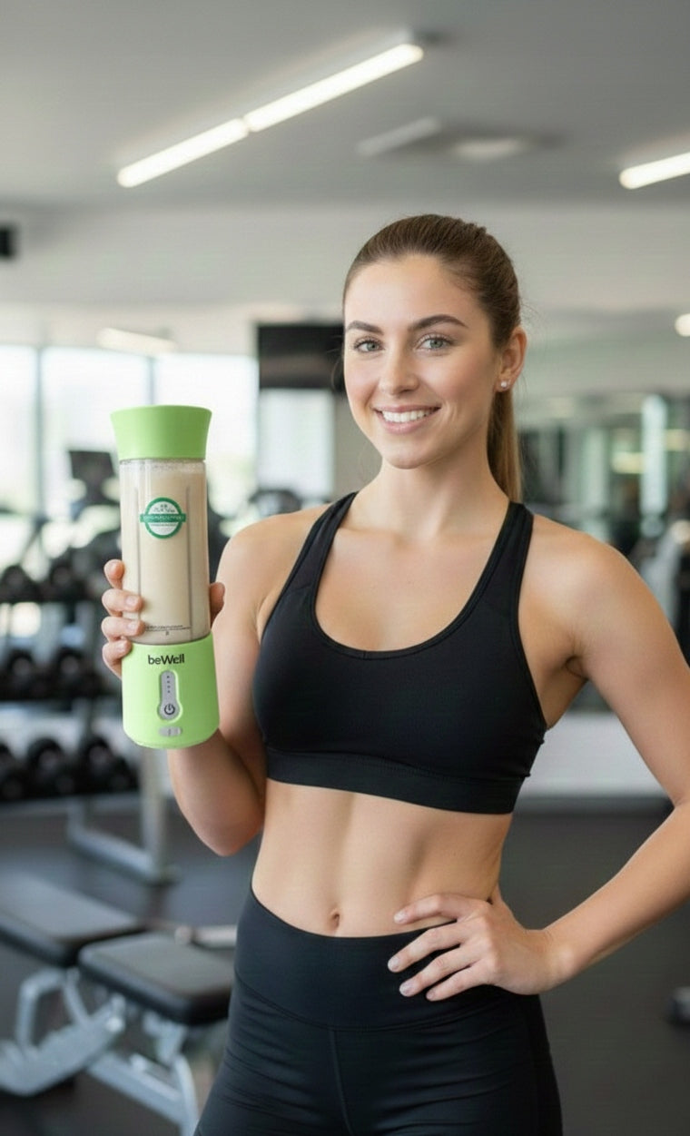 Belaidis Kelioninis Blenderis beWell 500ml – Galingas USB Įkraunamas Maišytuvas