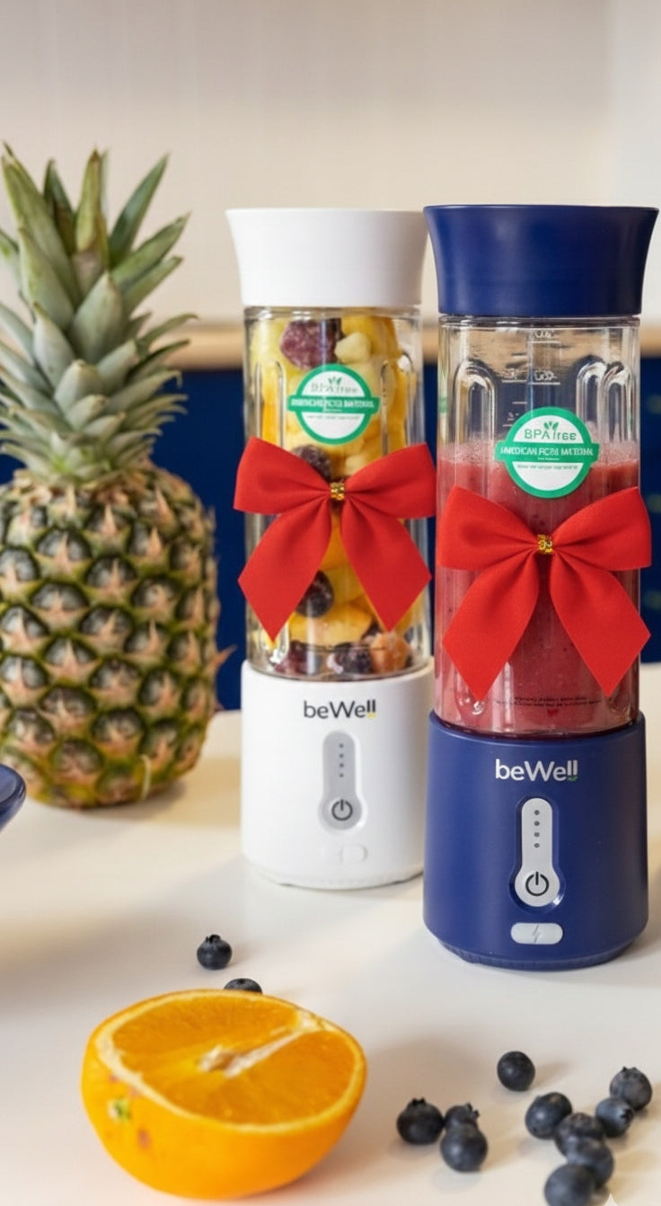Belaidis Kelioninis Blenderis beWell 500ml – Galingas USB Įkraunamas Maišytuvas