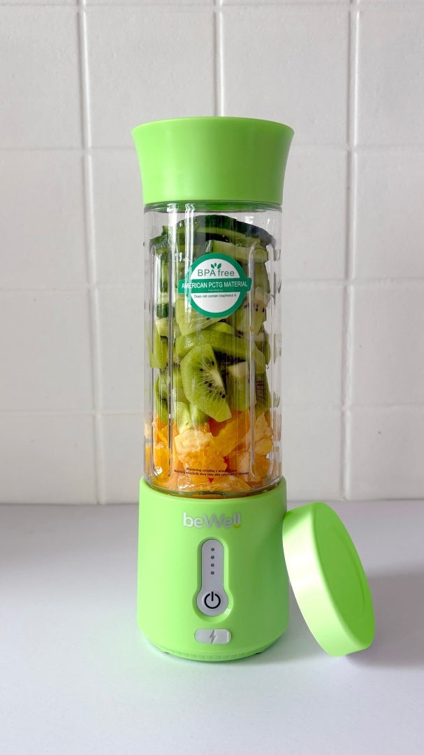 Belaidis Kelioninis Blenderis beWell 500ml – Galingas USB Įkraunamas Maišytuvas