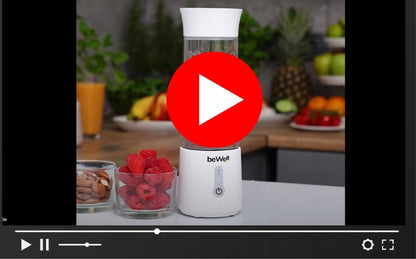 Belaidis Kelioninis Blenderis beWell 500ml – Galingas USB Įkraunamas Maišytuvas